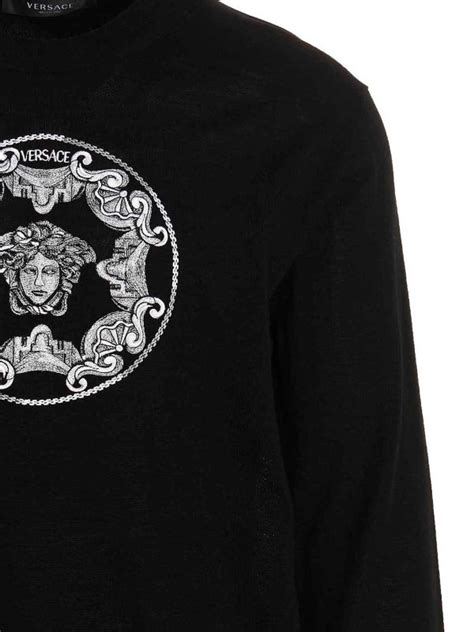 versace crew sweater men